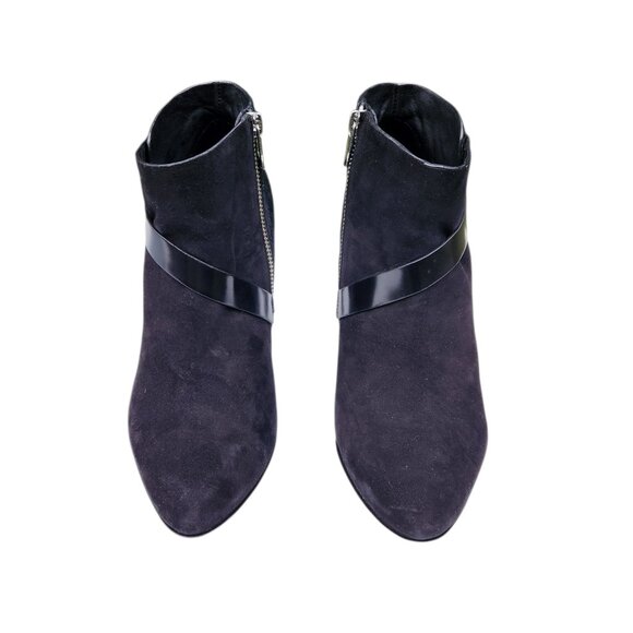 Sigerson Morrison Suede Calf Hair Pony Lux Black Ankle Boots Size 7 - Picture 5 of 13